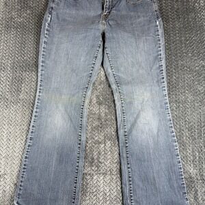 Levi's 515 Bootcut Size 10 Short Jeans Quality Denim Classic Faded Wash